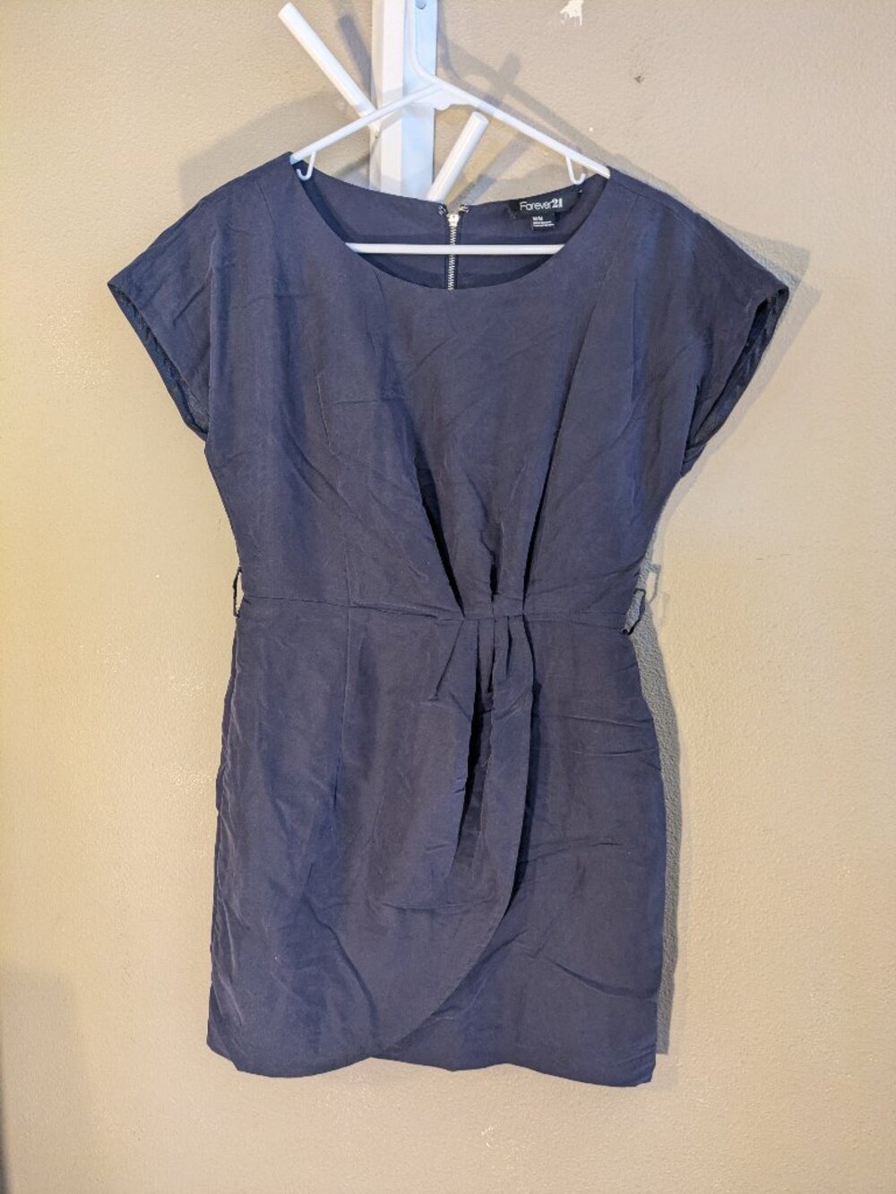 Forever 21 blue gathered waist dress